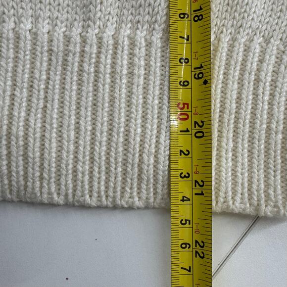 Vintage 1980s Striped Le Moda Sweater Ivory Size Medium Taiwan - Picture 7 of 7